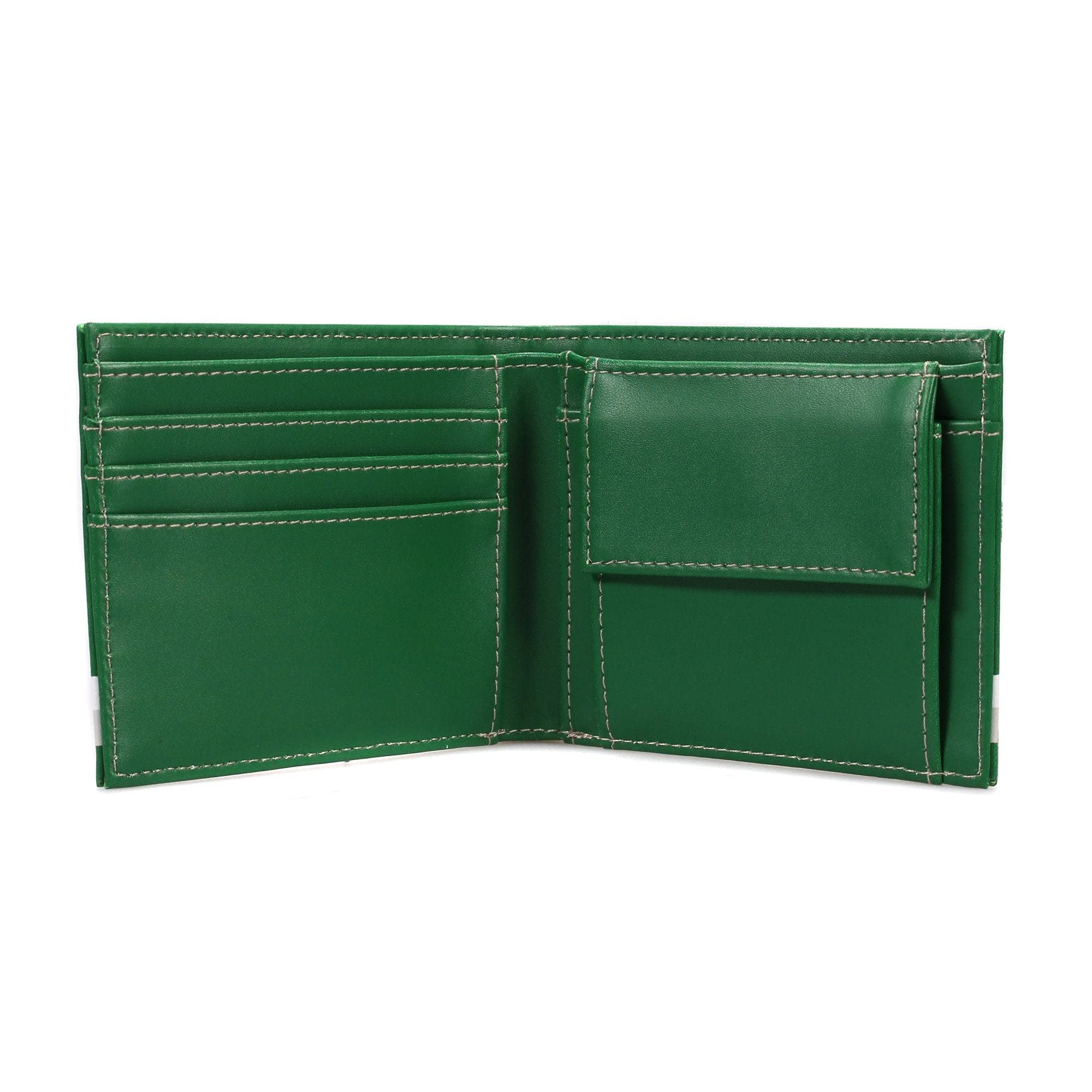 Harry Potter Slytherin Half Moon Wallet - Genuine Leather Money Clip for Men & Women - Perfect for Cosplay, Gifts, and Daily Use