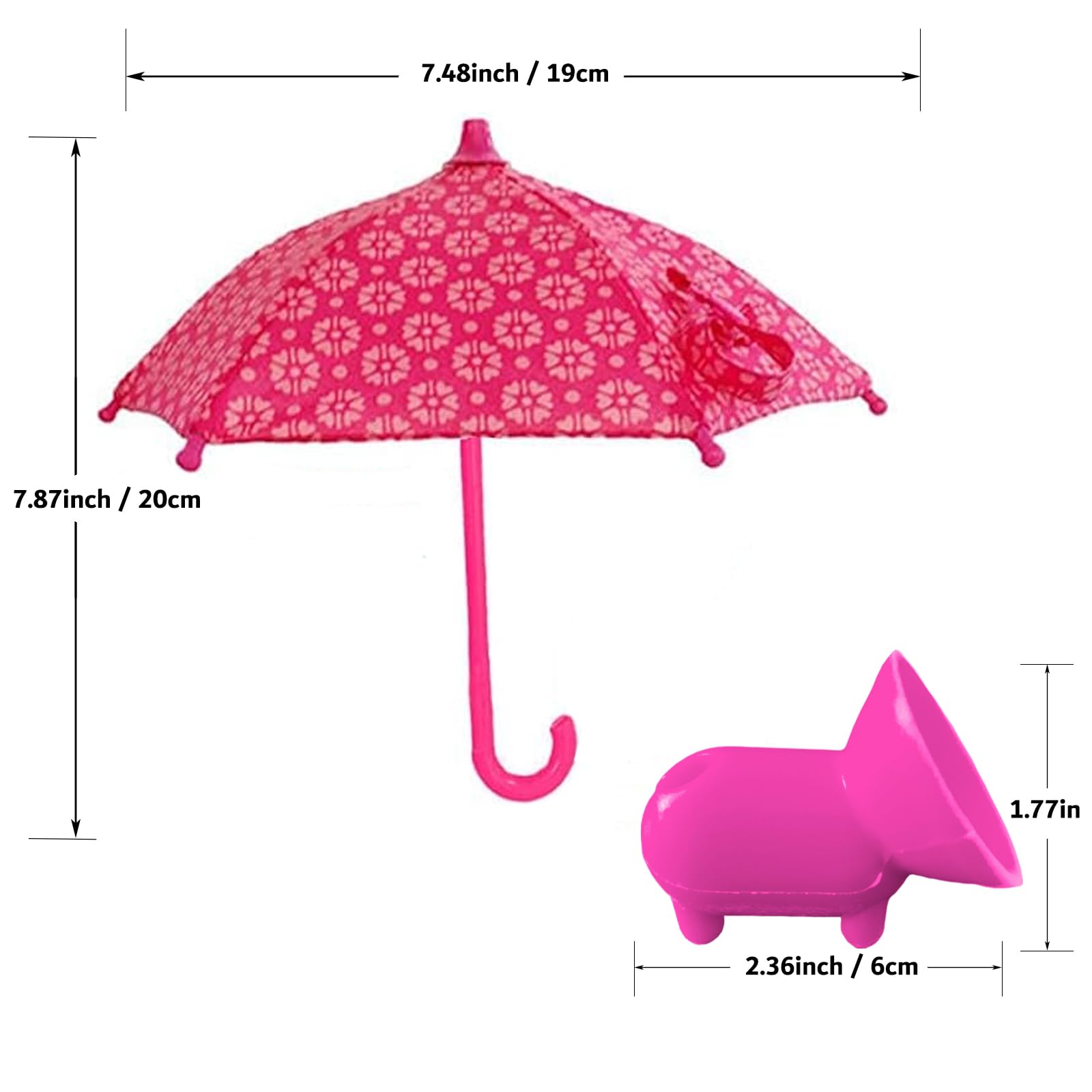 Universal Adjustable Phone Umbrella Sun Shade with Suction Cup Stand - Anti-Glare Screen Protector for Outdoor Smartphone Use at Beach, Pool & Travel