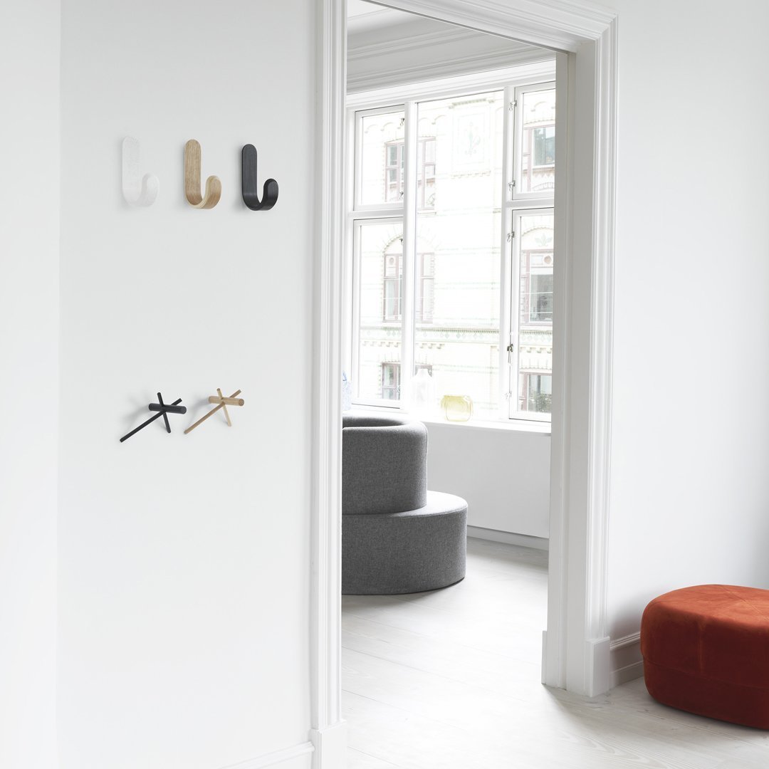 Johansen Curve Hook Shelving by Normann Copenhagen - Modern Wall Shelf for Home & Office Organization
