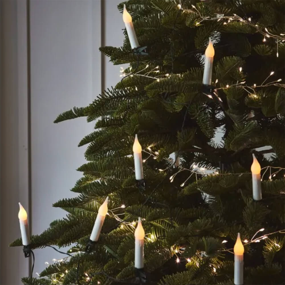 Christmas Tree Candle Lights - Battery Operated LED Fairy Lights for Holiday Decorations - Perfect for Xmas Tree, Home, Party & Wedding Decor