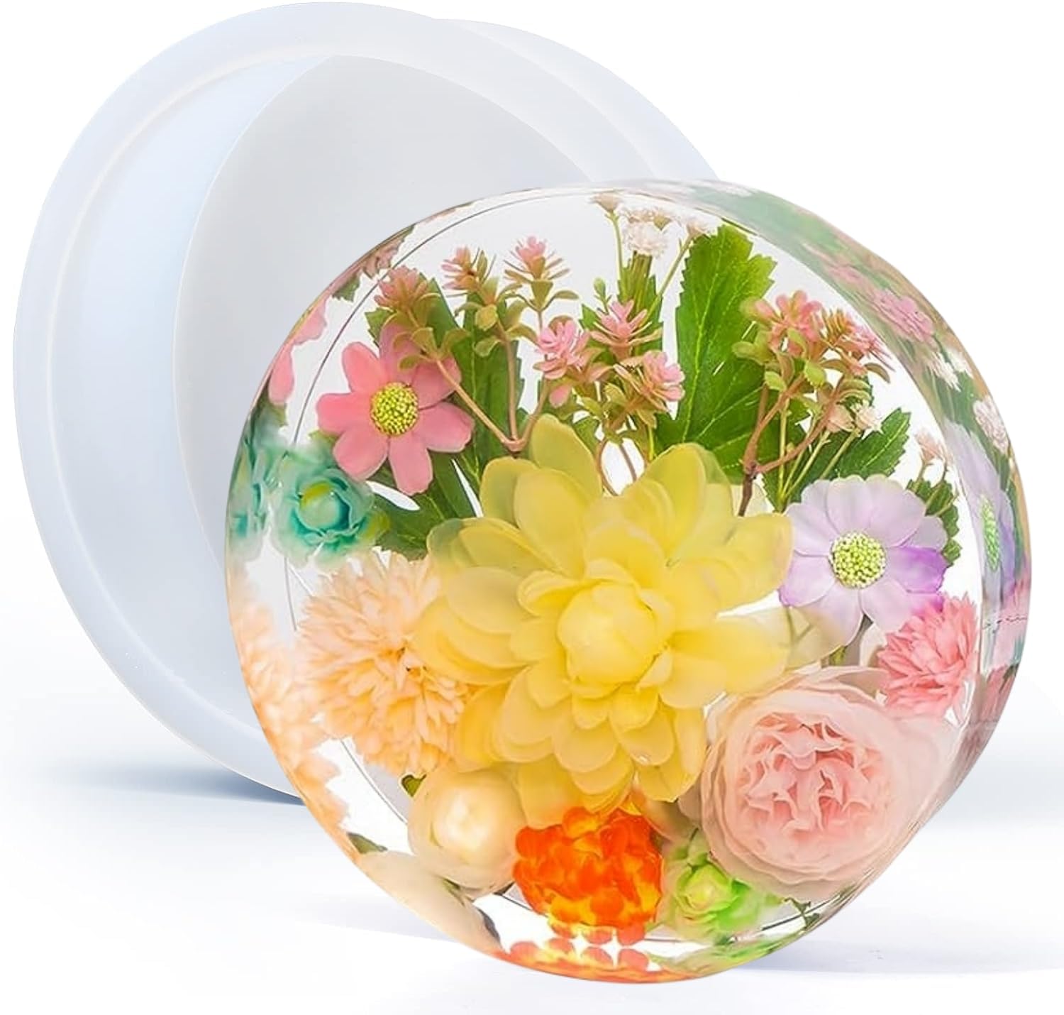 9 Inch Round Epoxy Resin Molds for Flower Preservation, DIY Resin Art, and Casting - Perfect for Wedding, Valentine's, Anniversary Gifts & Home Decor Projects