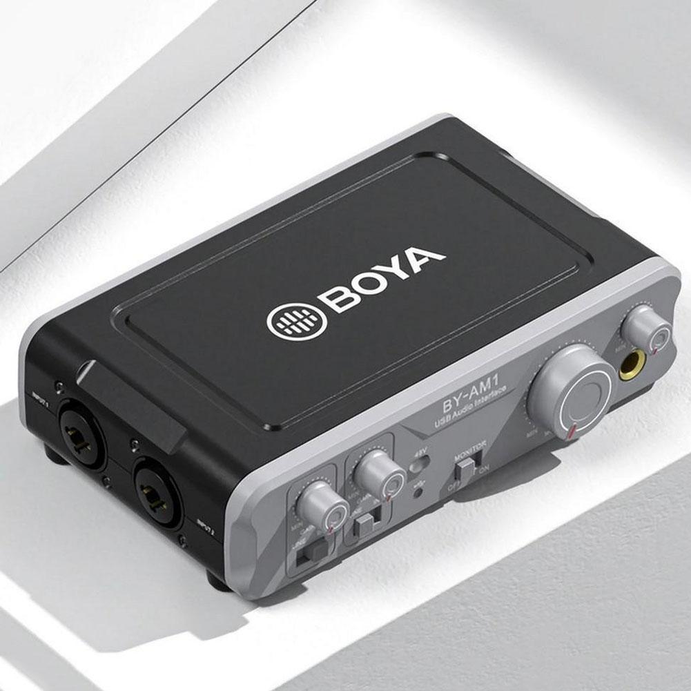 BOYA BY AM1 Dual Channel Audio Mixer - Professional Portable Sound Mixer for Podcasting, Streaming & Live Performances - Perfect for YouTube, Twitch & Home Studios