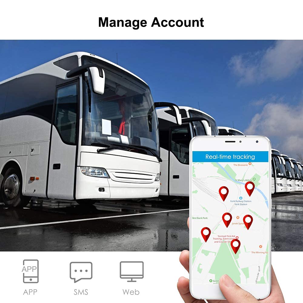 TK915 GPS Tracker for Vehicles - 10000mAh Real-Time Car Tracker with Strong Magnets, 120 Days Standby & Waterproof | Free Tracking App | Perfect for Fleet Management, Teen Driver Monitoring & Anti-Theft Protection
