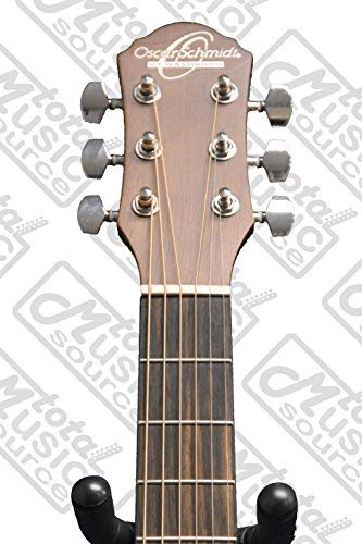 Oscar Schmidt OGM8M Mini Travel Acoustic Guitar with Mahogany Top - Compact Portable Guitar for Camping, Travel & Beginners