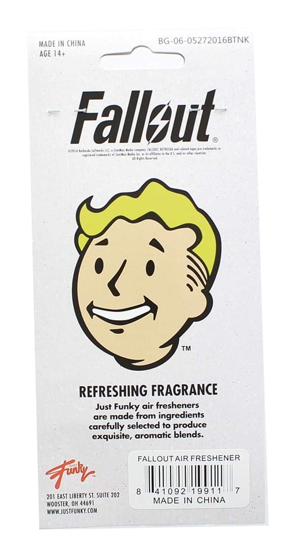Fallout Vault Boy Car Air Freshener - Official Bethesda Merchandise - Funny Video Game Accessory for Gamers & Fans - Perfect for Cars, Offices & Gaming Rooms
