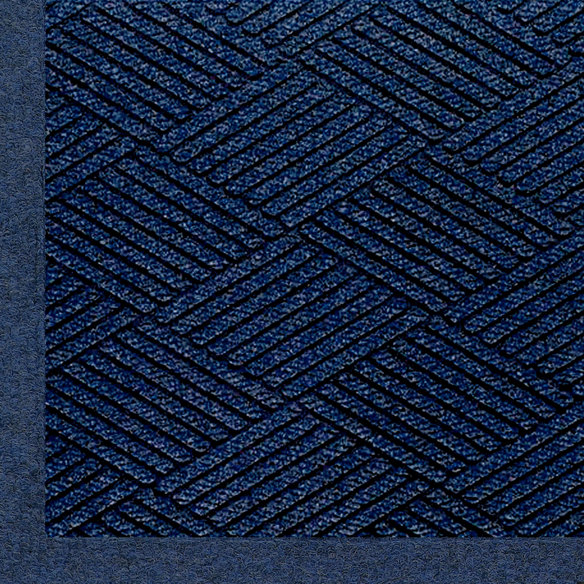 Premium M+A Matting 2297 Waterhog Eco Premier Fashion PET Polyester Fiber Indoor/Outdoor Doormat - Non-Slip SBR Rubber Backing, 12.2' x 3' Size, 3/8