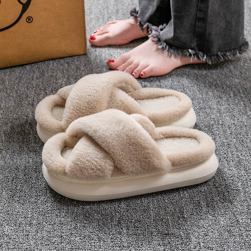 CozyTwist: Ultra Soft Criss Cross Cloud Slippers for Women - Comfortable House Shoes for Relaxing at Home, Lounging & Yoga