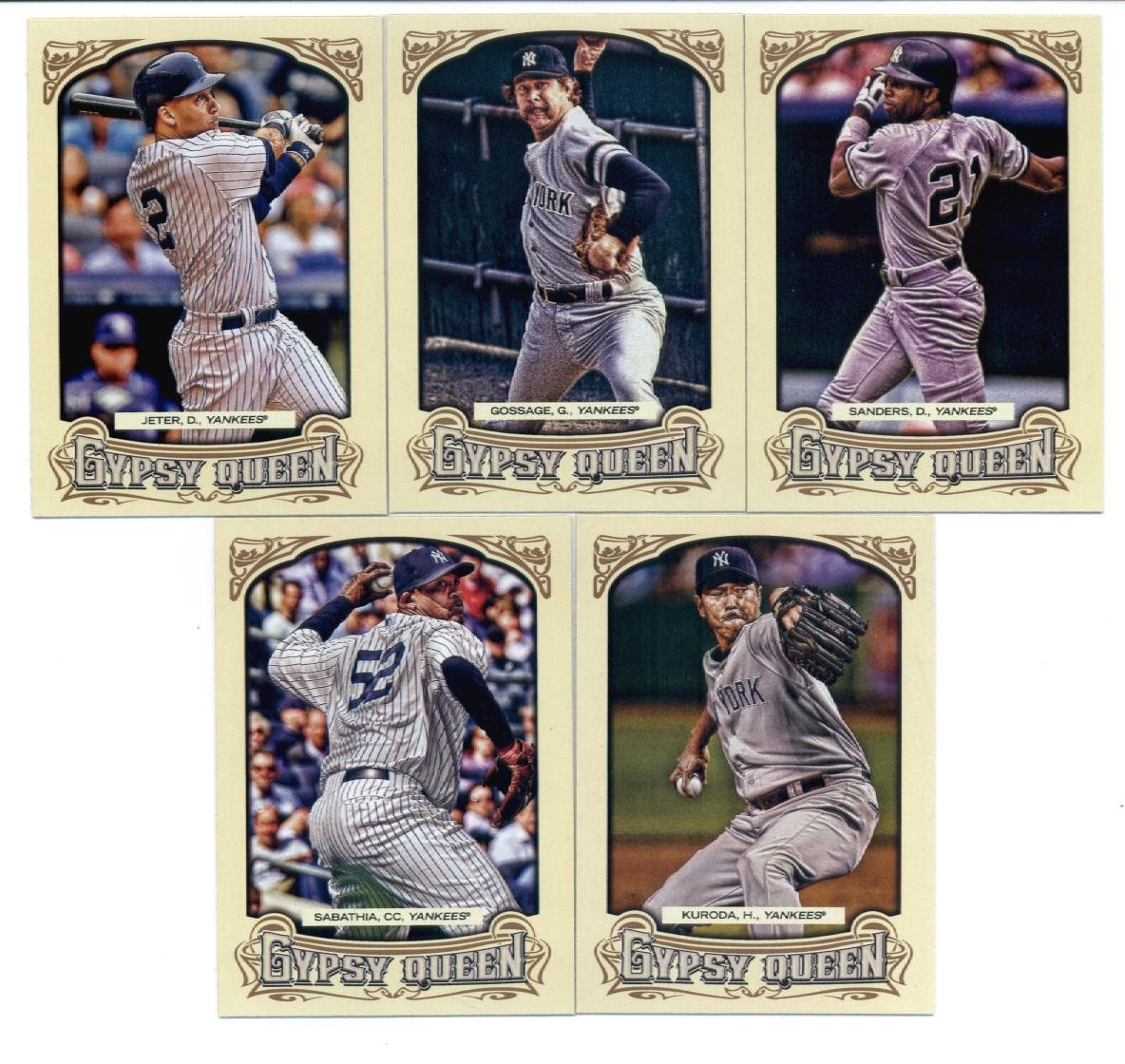 2014 Topps Gypsy Queen Baseball Cards - New York Yankees Team Set (10 Cards, Factory Sealed) | MLB Collectibles, Sports Memorabilia & Trading Cards for Fans and Collectors