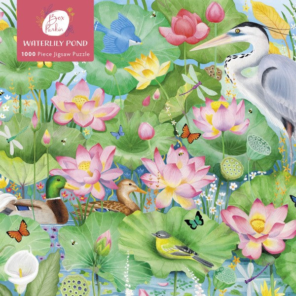 Bex Parkin Waterlily Pond 1000-Piece Jigsaw Puzzle | Premium Art Puzzle for Adults | Perfect for Relaxation, Home Decor & Gift Giving