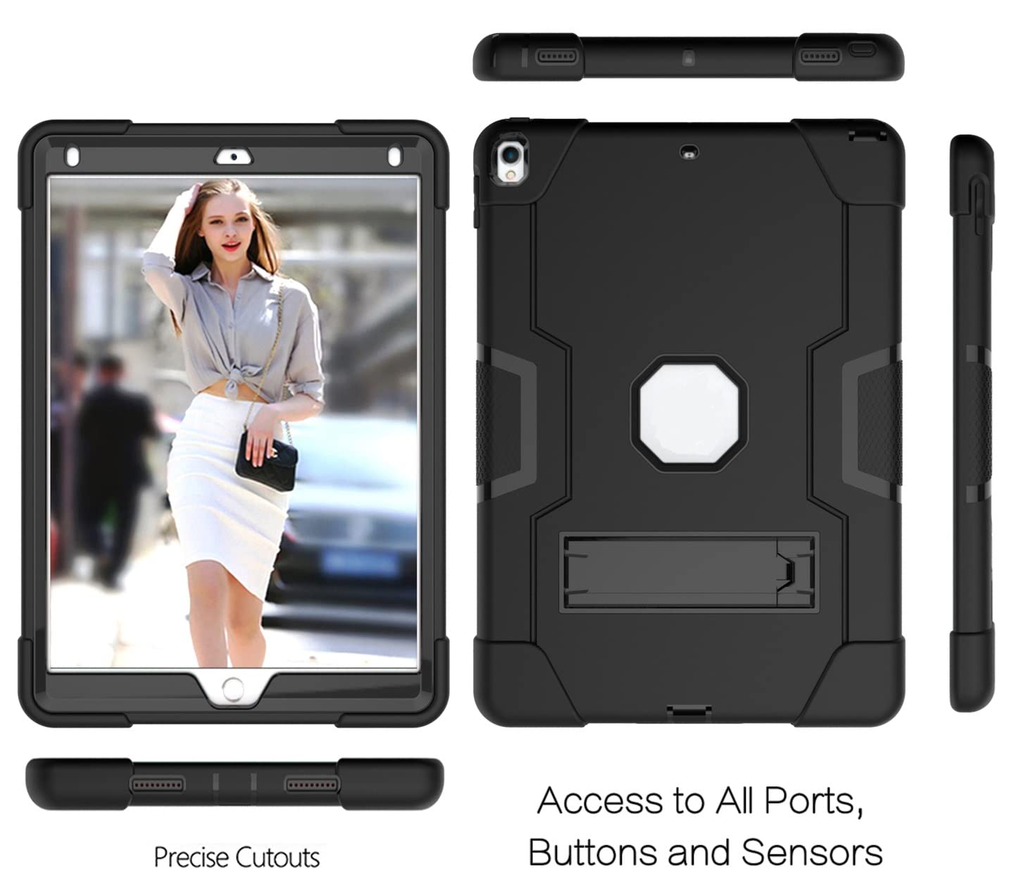 Jaorty 3-in-1 Hybrid Protective Case for iPad Air 3 10.5