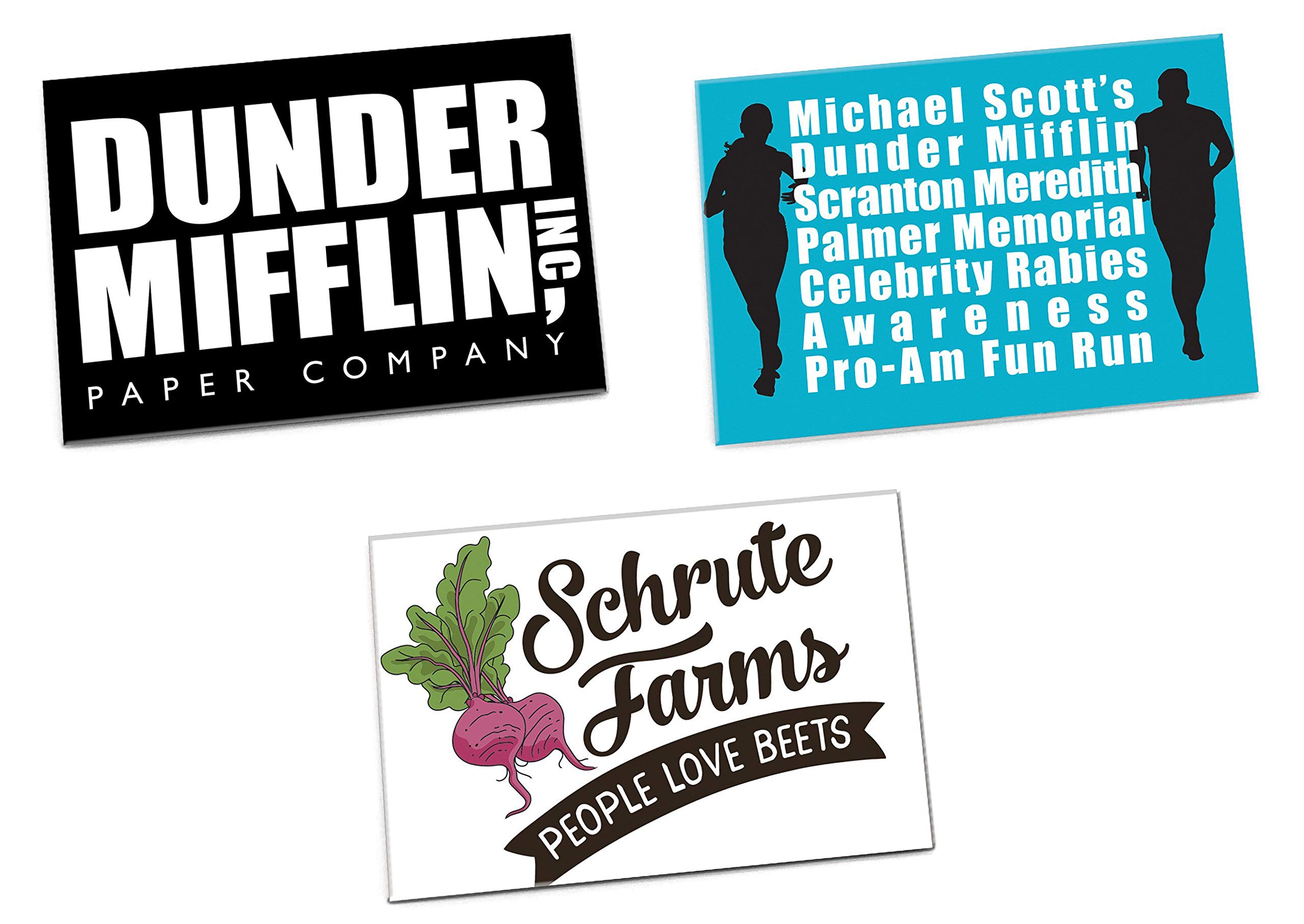 Office Merchandise Refrigerator Magnets Set of 3 - Funny Workplace Decor for Fridge, Whiteboard & Home Organization | Perfect Office Gifts & Coworker Appreciation