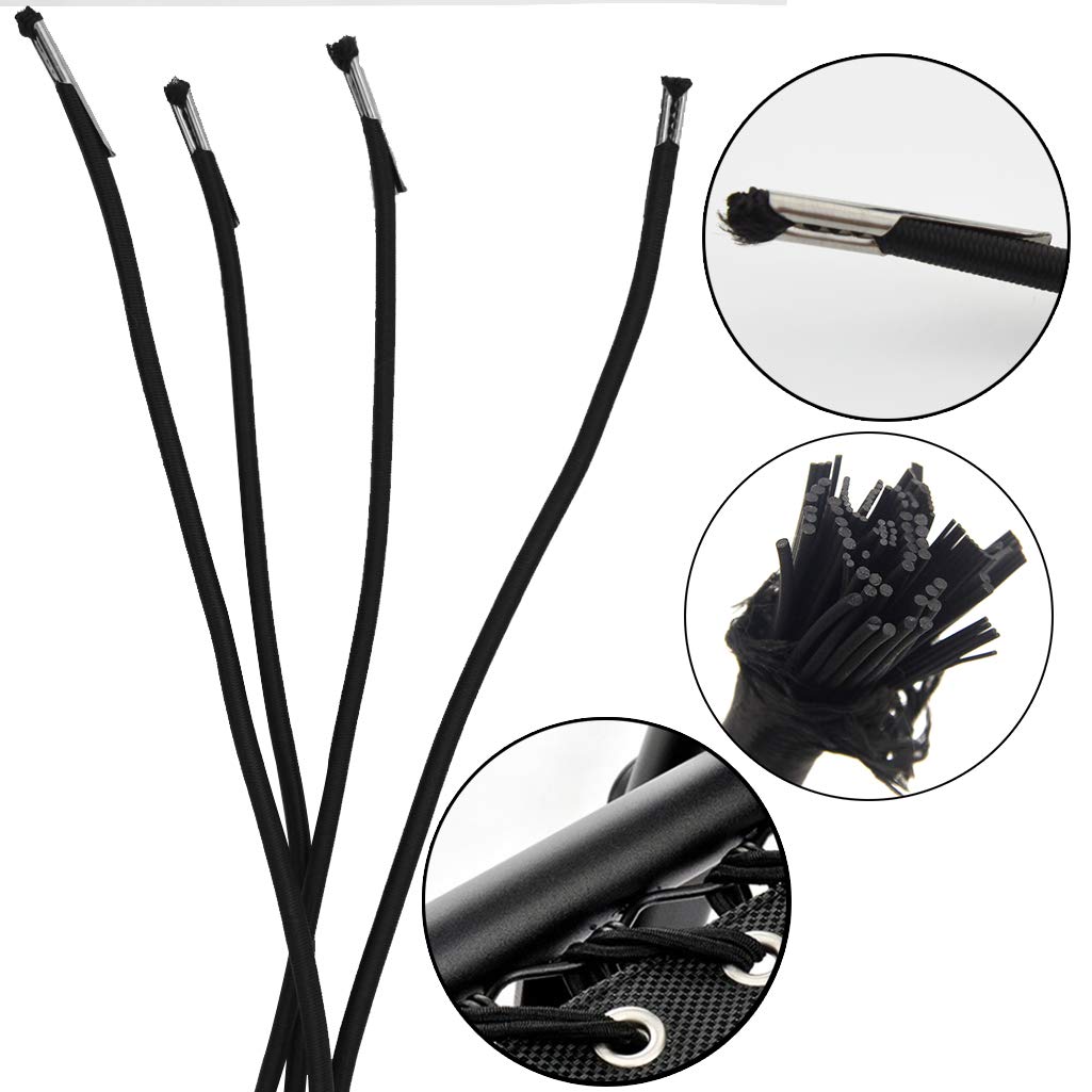 4 Pcs Universal Zero Gravity Chair Repair Cords Replacement Laces - Elastic Lounge Chair Replacement Straps for Antigravity Chairs, Recliners, Bungee Chairs - Perfect for Outdoor Patio, Poolside Relaxation & Backyard Lounging