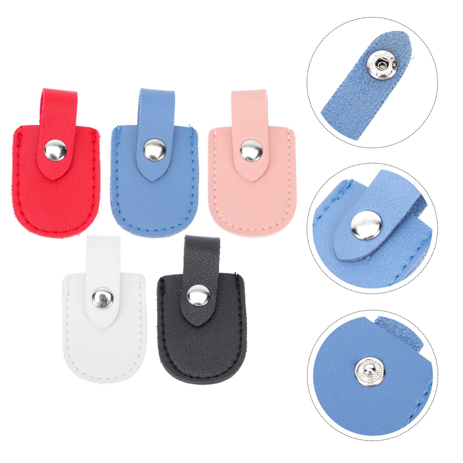 10 Pcs Dead Skin Shears Protective Case - Nail Scissor Cover, Nipper Cap, Cuticle Trimmer Kit - PU Protective Sleeves for Nail Tools - Perfect for Salon, Home & Travel Use