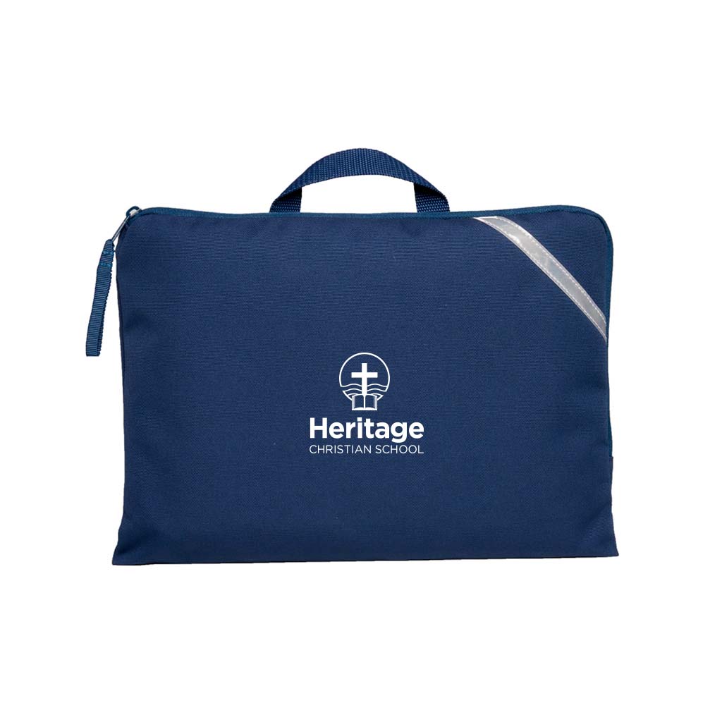 Heritage Christian School Quantum Book Bag - Durable Navy Blue Backpack for Students, Perfect for School, College & Travel | Lightweight & Spacious Design