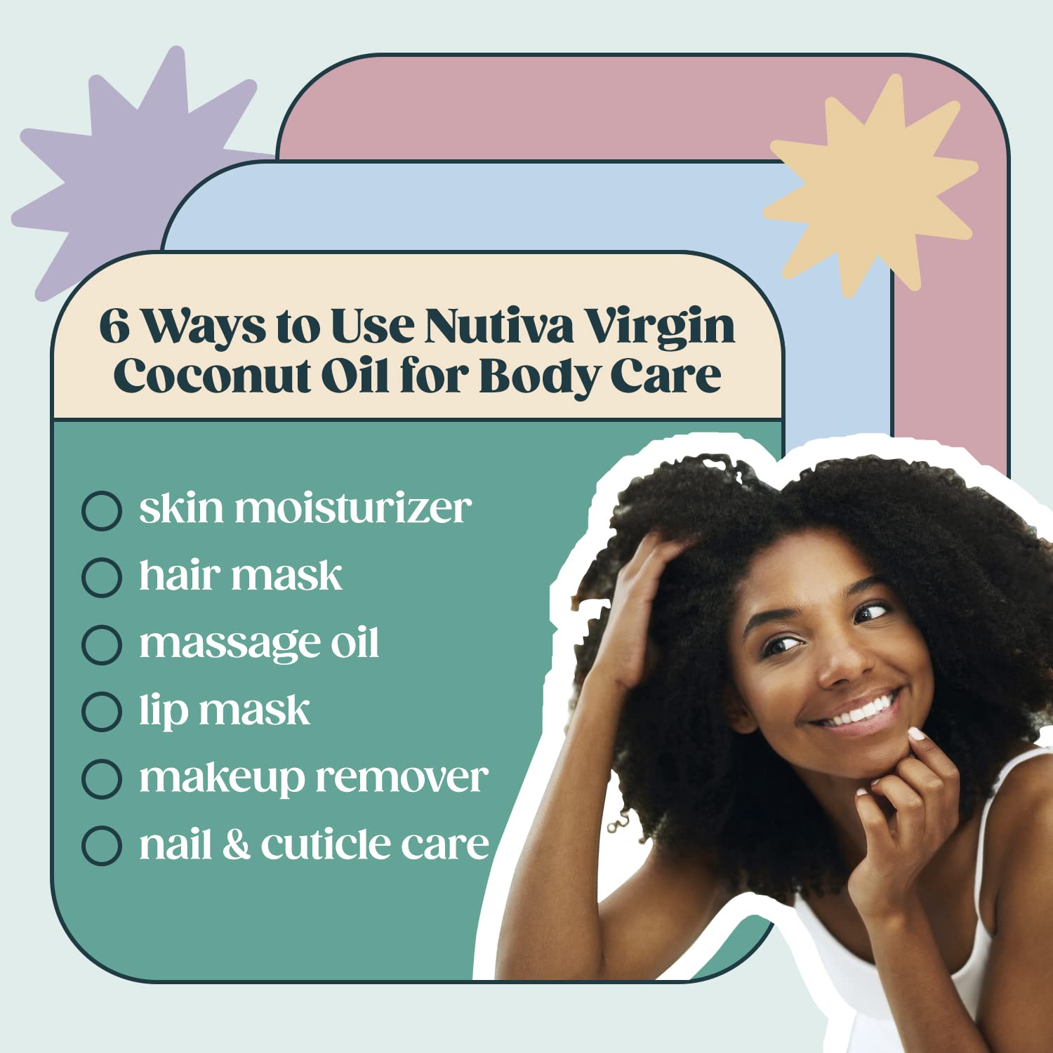 Nutiva Organic Coconut Oil 128 fl oz - Cold-Pressed, Unrefined, USDA Organic Extra Virgin Coconut Oil for Cooking, Hair Care, Skin Moisturizer & Massage | Perfect for Baking, Frying, DIY Beauty Recipes & Aromatherapy