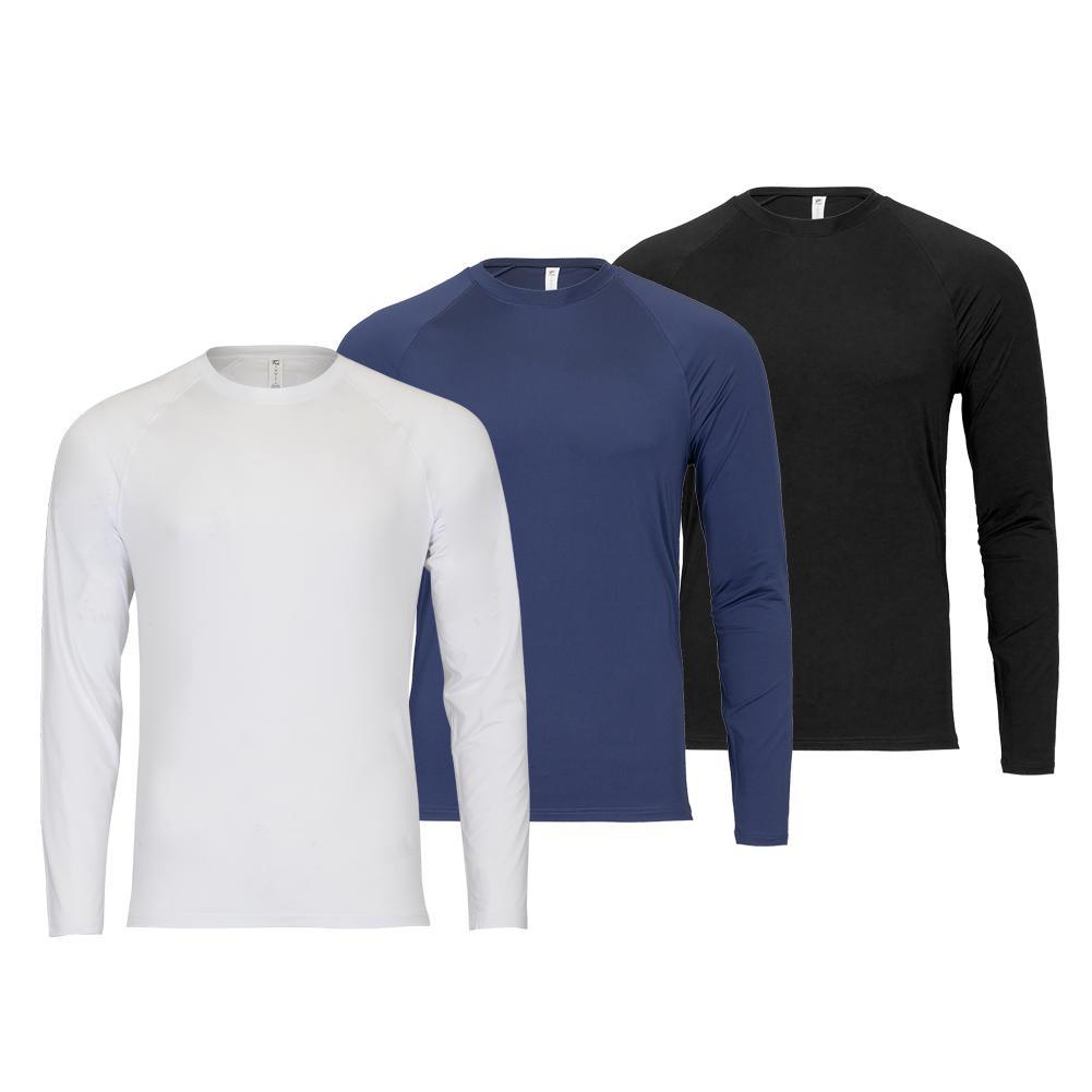 Men's UV Protection Long Sleeve Tennis Shirt - UPF 50+ Sun Shirt for Outdoor Sports, Golf, Hiking & Beach Activities