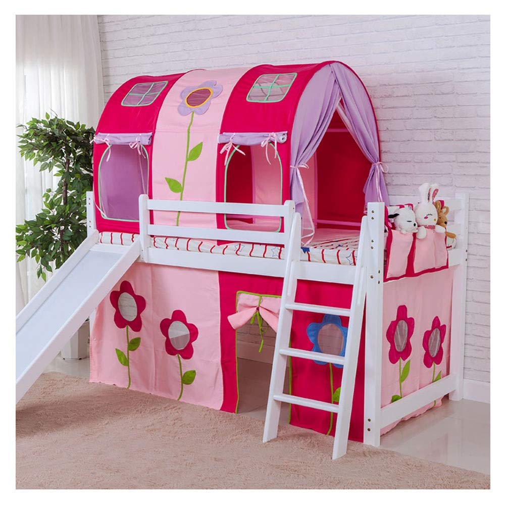 XJRS Bunk Bed Tent with Underbed Curtain - Portable Play Tent for Kids, Indoor/Outdoor Use - Easy Assembly for Bed or Floor - Perfect for Sleepovers, Camping & Playtime