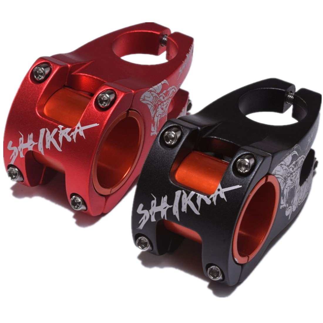 31.8mm 35 Pole 0 Degree 50mm Bicycle Stem for Mountain Bike, Road Bike, BMX, MTB, Fixie Gear - Lightweight Aluminum Alloy Short Handlebar Stem - Perfect for Commuting, Racing & Off-Road Cycling