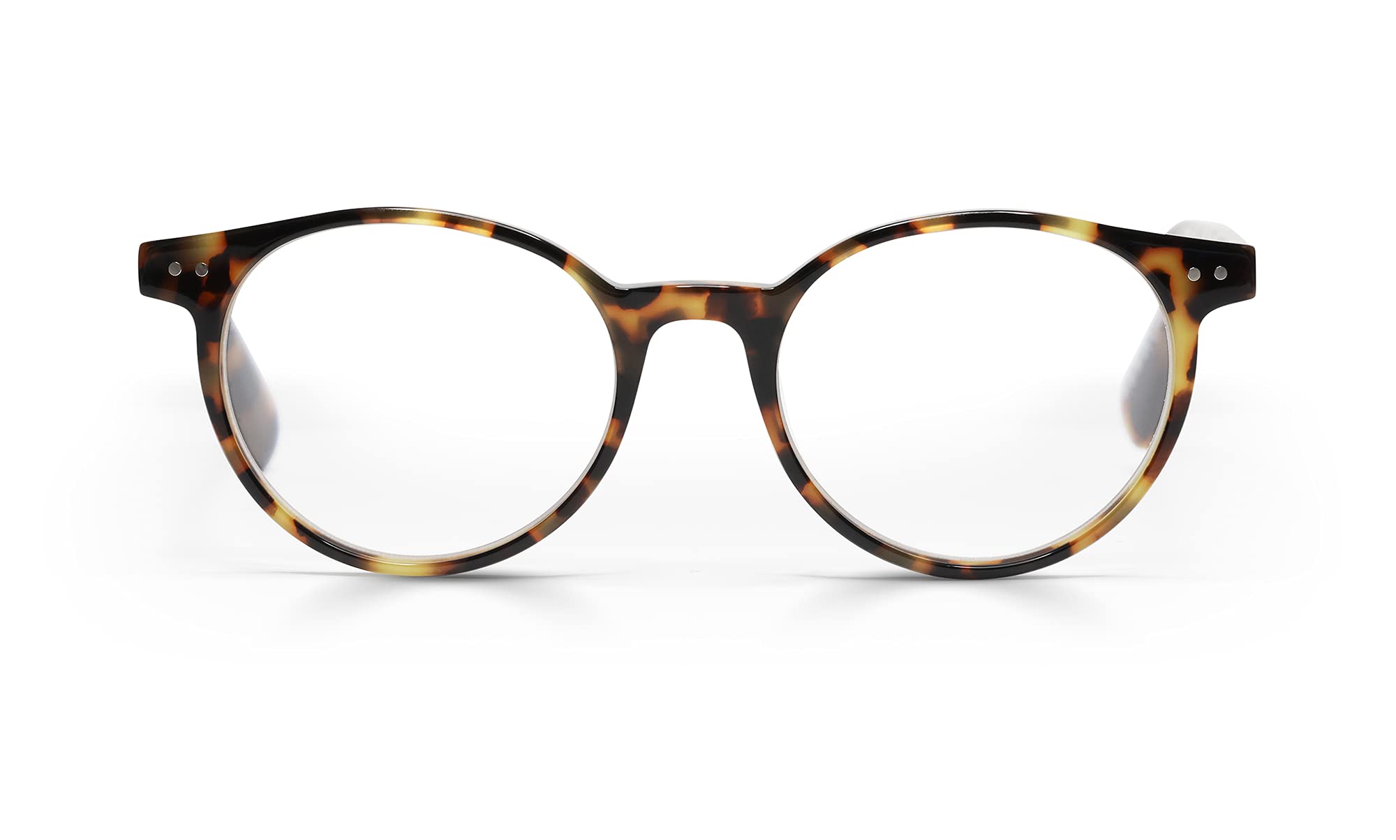Eyebobs Case Closed Unisex Blue Light Blocking Reading Glasses for Men & Women | Round Frame Computer Glasses for Office Work & Screen Time Protection