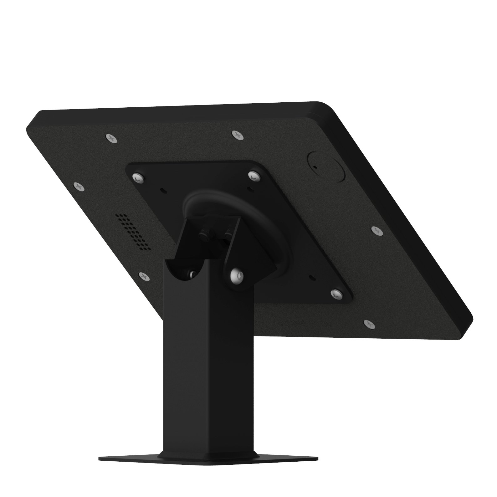 VidaMount Black iPad Mini 4 & 5 Wall Mount Enclosure with Rotating & Tilting Desk Stand - Secure Bundle for Home Office, Kitchen, or Retail Display