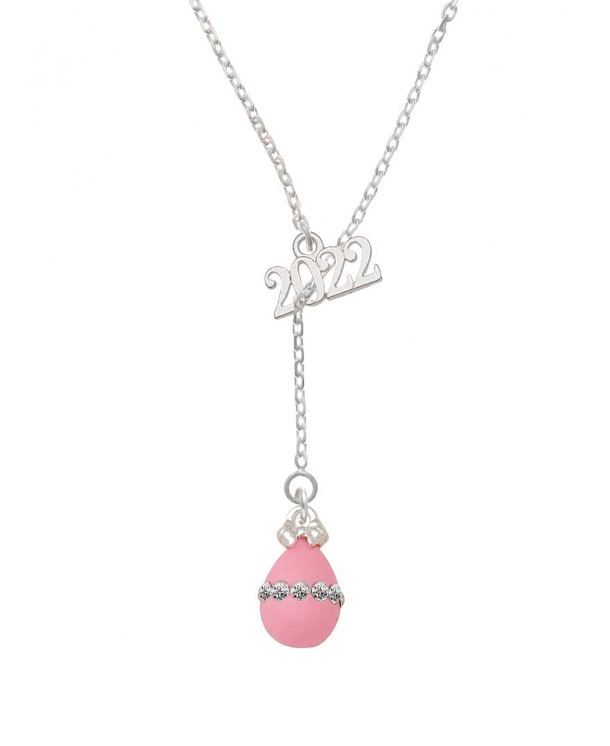 Delight Crystal Easter Egg Lariat Necklace 18