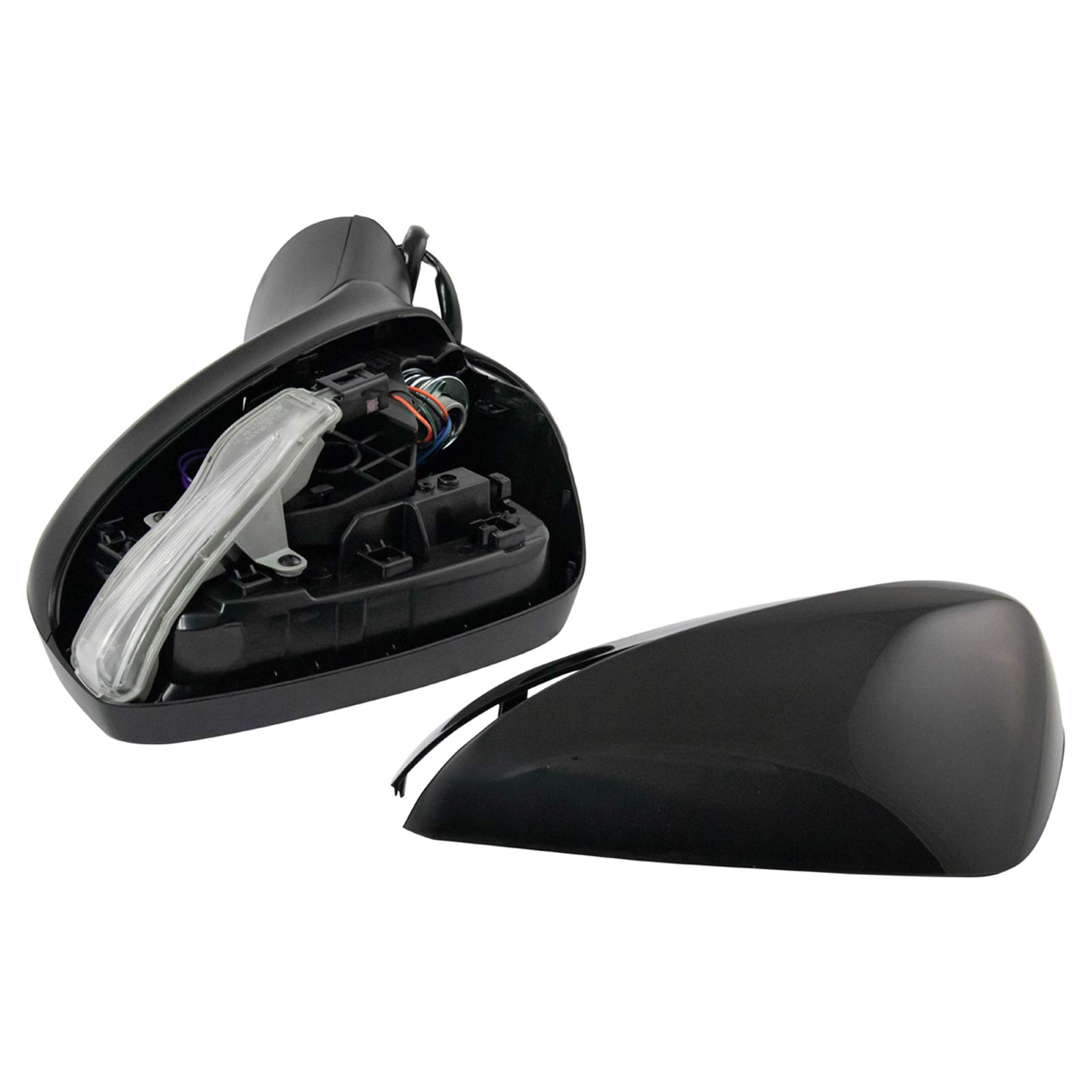 Heated Side Mirror Set for Driver & Passenger - Compatible with 2015-2016 Mazda CX-5 (MA1320208, MA1321208) - No Blind Spot Monitor - Perfect for Winter Driving & Enhanced Visibility