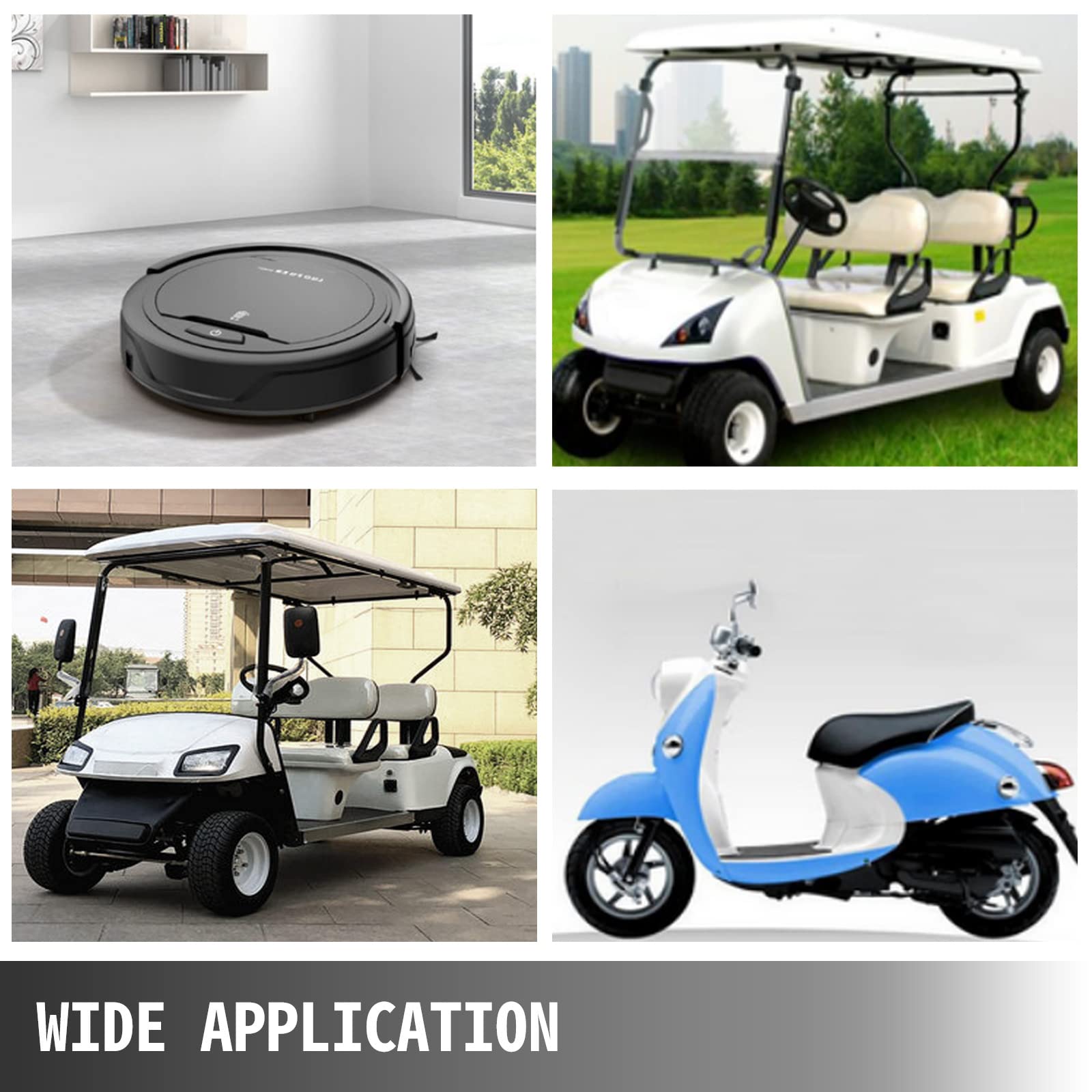 BestEquip 48V 5A Golf Cart Battery Charger with 3-Pin Round Plug & LED Indicator - Compatible with Club Car, Yamaha - Perfect for Home, Golf Course & RV Use