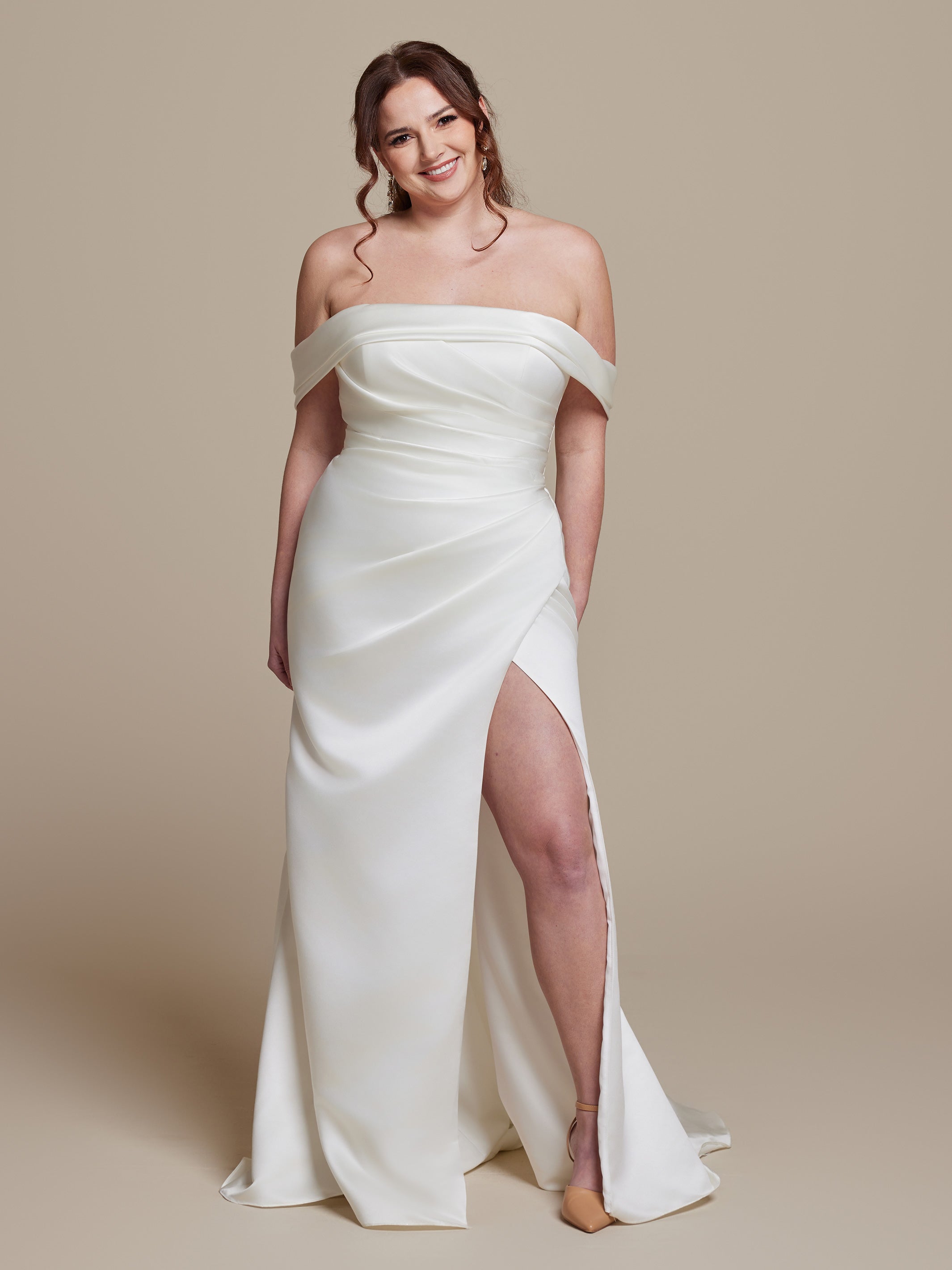 Phoebe Elegant Lace Wedding Dress for Bride - Perfect for Church, Beach & Outdoor Ceremonies