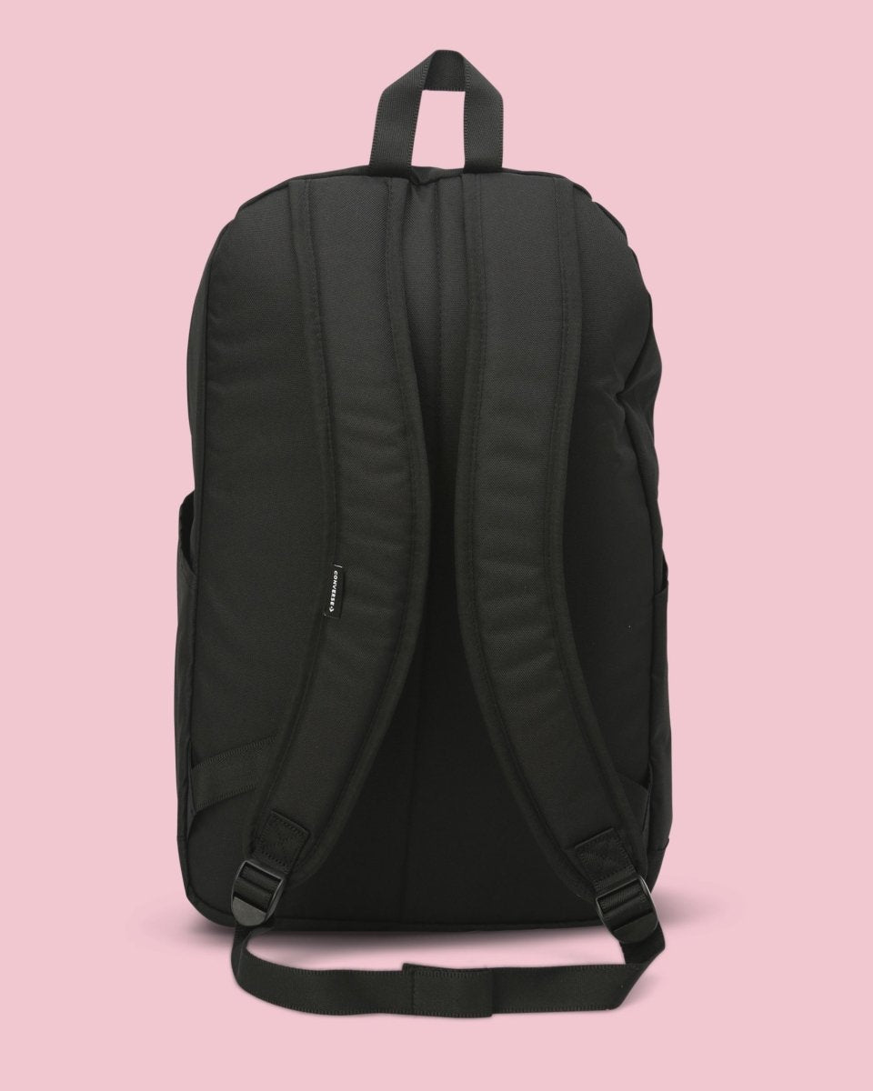Converse Go 2 Black Backpack - Stylish & Durable School & Travel Backpack for Men & Women - Perfect for College, Work & Outdoor Adventures