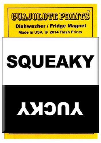 Funny Dishwasher Clean Dirty Sign Magnet - Strong Yucky & Squeaky Indicator for Kitchen Appliances | Perfect for Homes, Restaurants & Office Kitchens