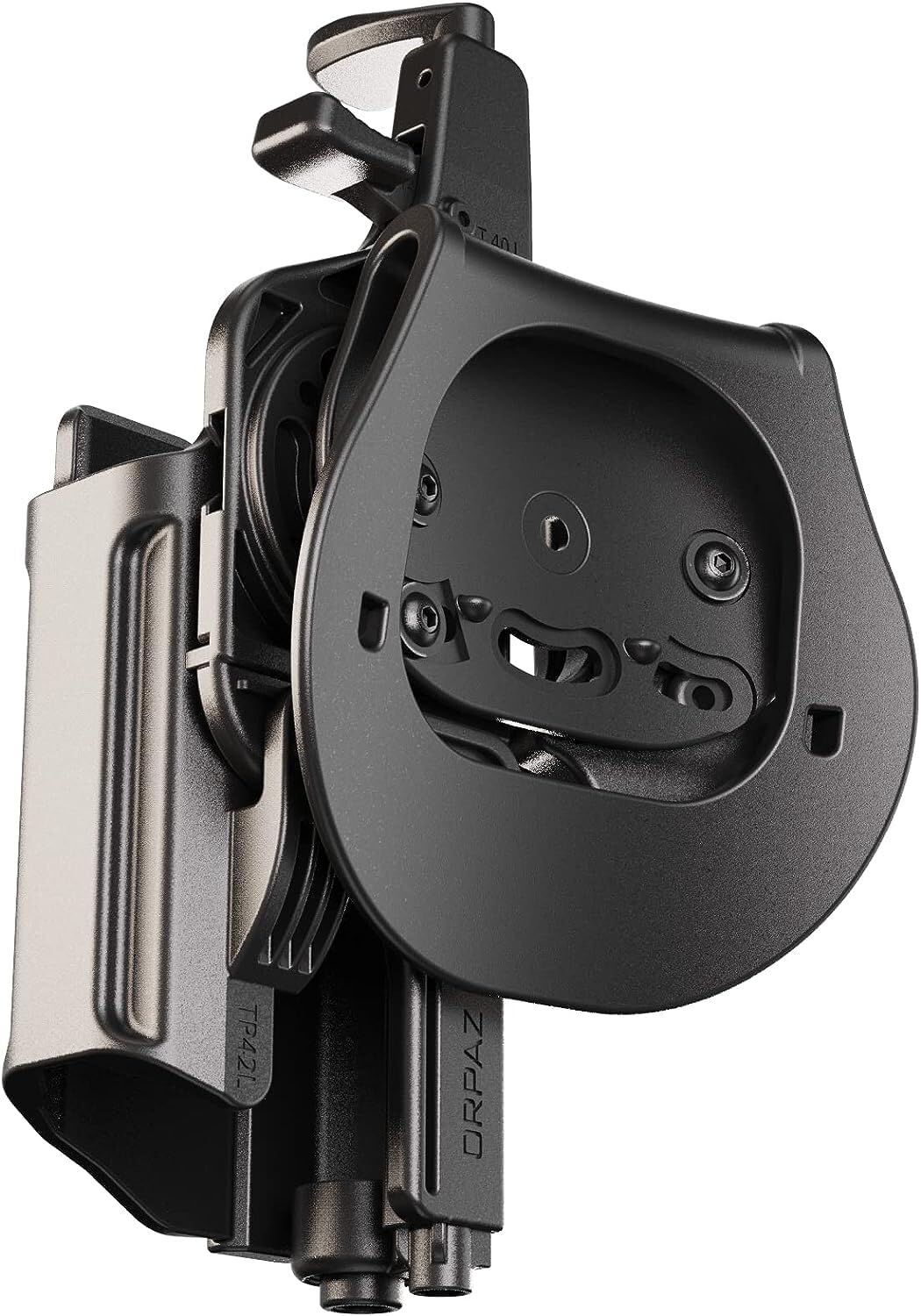 Orpaz T40 Adjustable Modular OWB Holster for S&W SD9VE - Compatible with Light, Laser & Optics - Tactical Gun Holder for Outdoor Shooting, Range Training & Concealed Carry