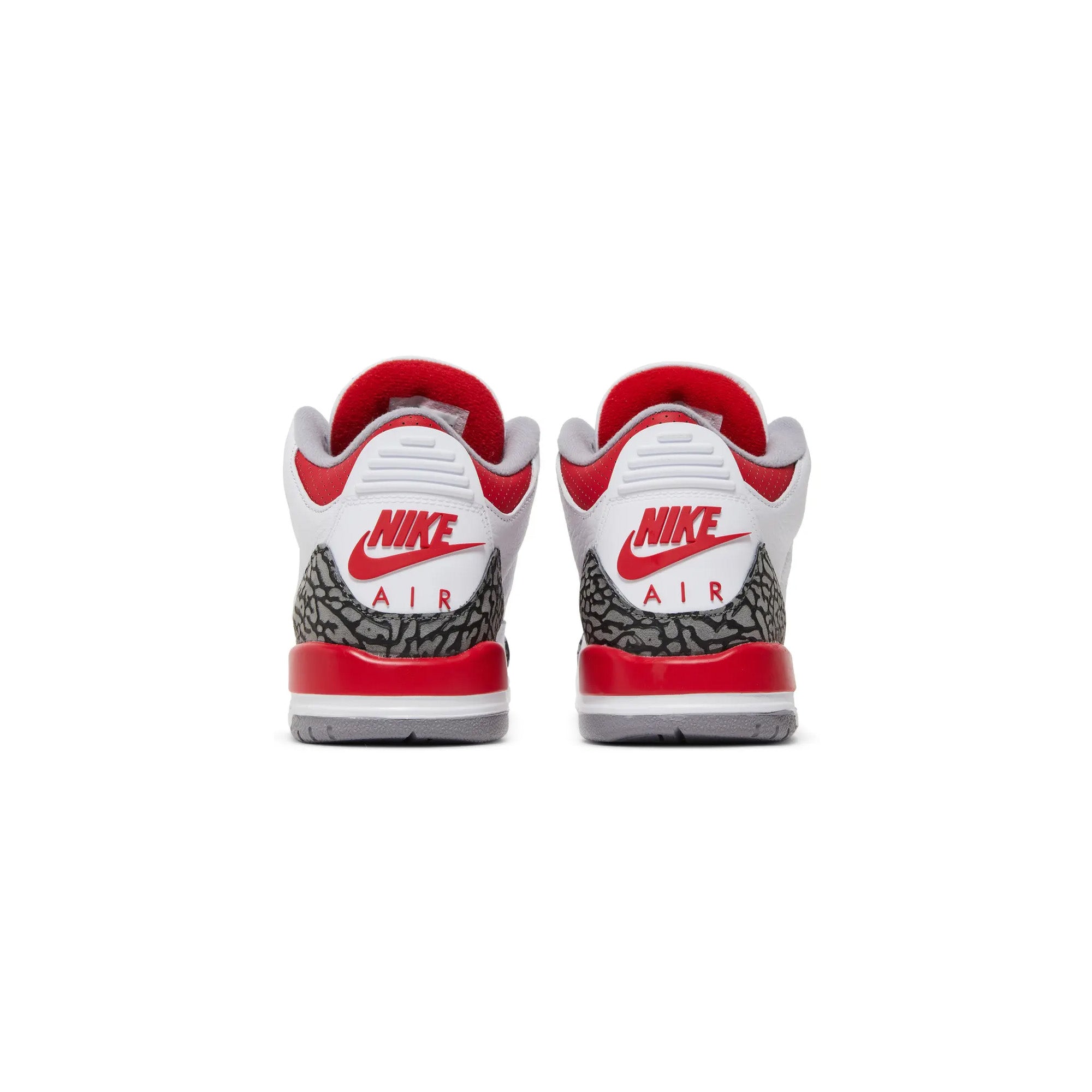 Air Jordan 3 Retro 'Fire Red' GS Sneakers (2022) - White/Red Basketball Shoes for Women & Girls - Perfect for Streetwear, Gym & Casual Outfits