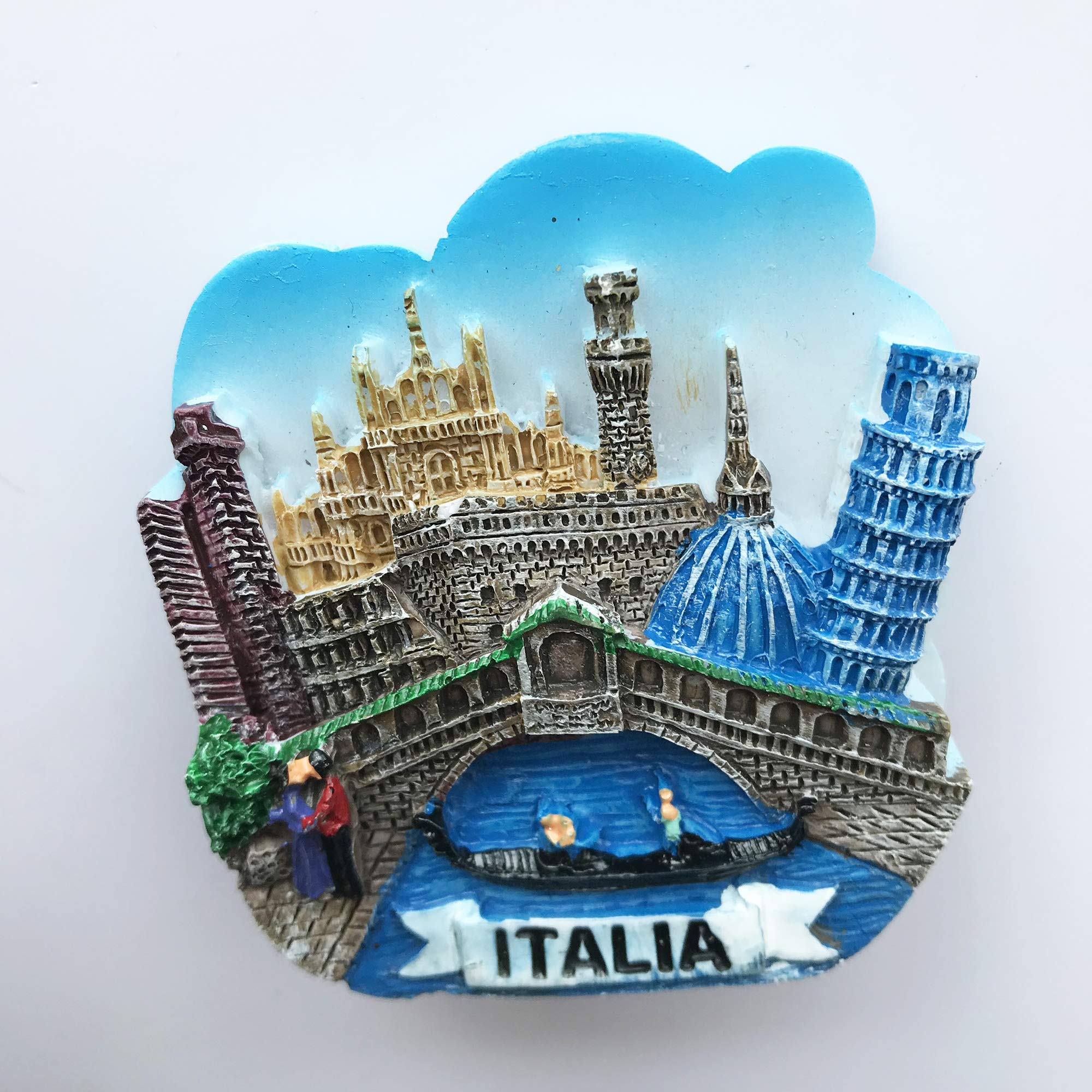 3D Venice Italy Fridge Magnet - Souvenir, Travel Gift, Home Decoration - Perfect for Refrigerators, Lockers & Scrapbooking
