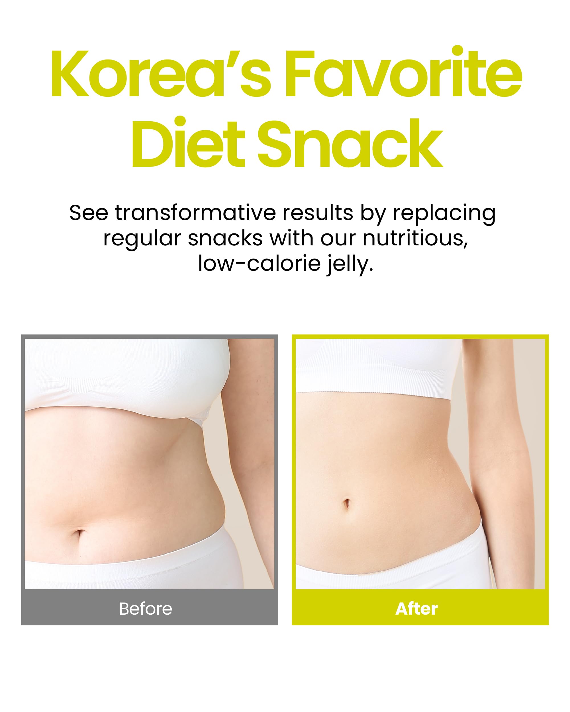 Healthy Konjac Jelly Pouches - Sugar-Free, Low Calorie Snacks for Fitness & Diet