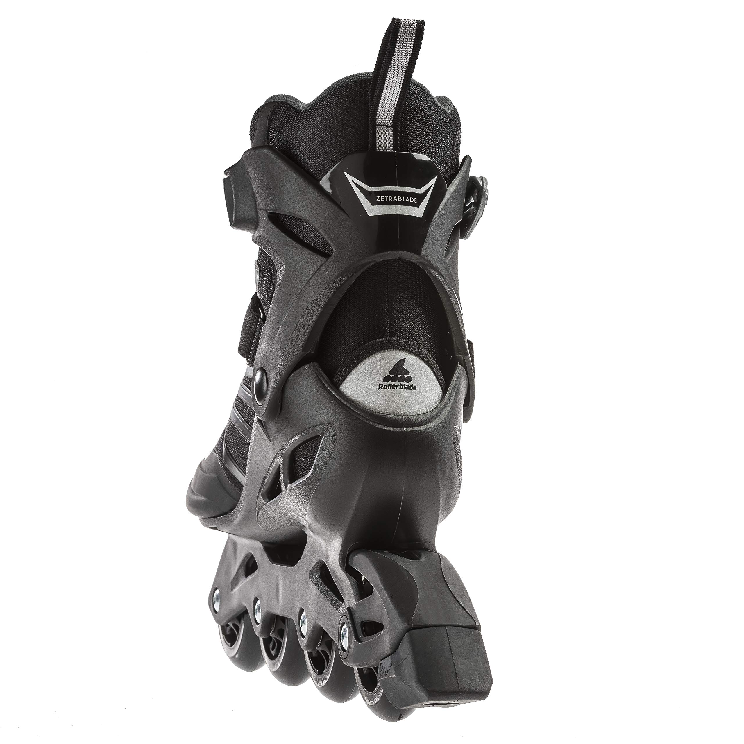 Rollerblade Zetrablade Men's Adult Fitness Inline Skates for Outdoor Exercise & Recreation - Black and Silver - Perfect for Fitness Training, Commuting & Leisure Skating