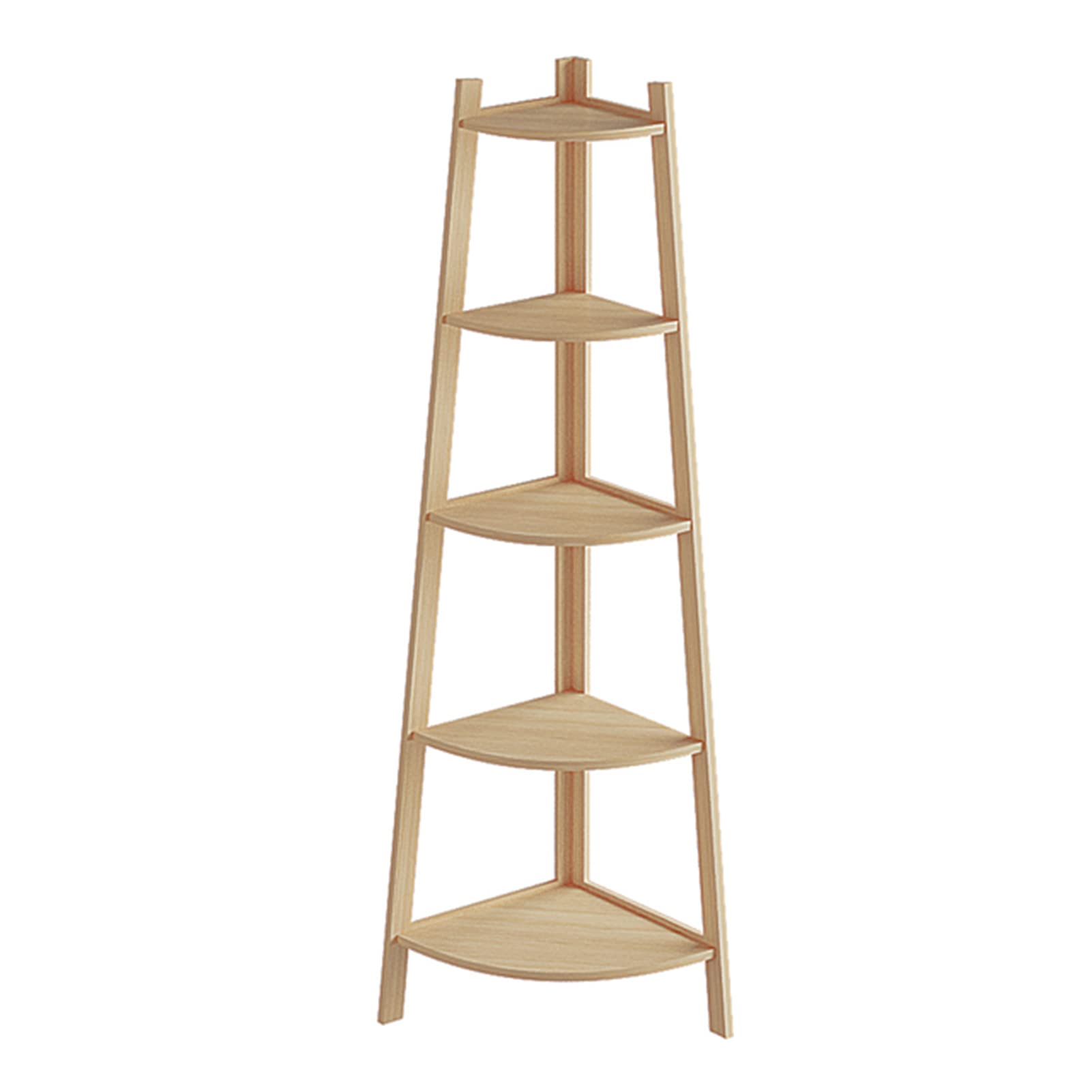 BAILR 5-Tier Corner Storage Shelf - Space Saving Organizer Rack for Garage, Kitchen, Pantry, Living Room & Bathroom - Easy Assembly No Tools Required - Perfect for Small Spaces & Home Organization