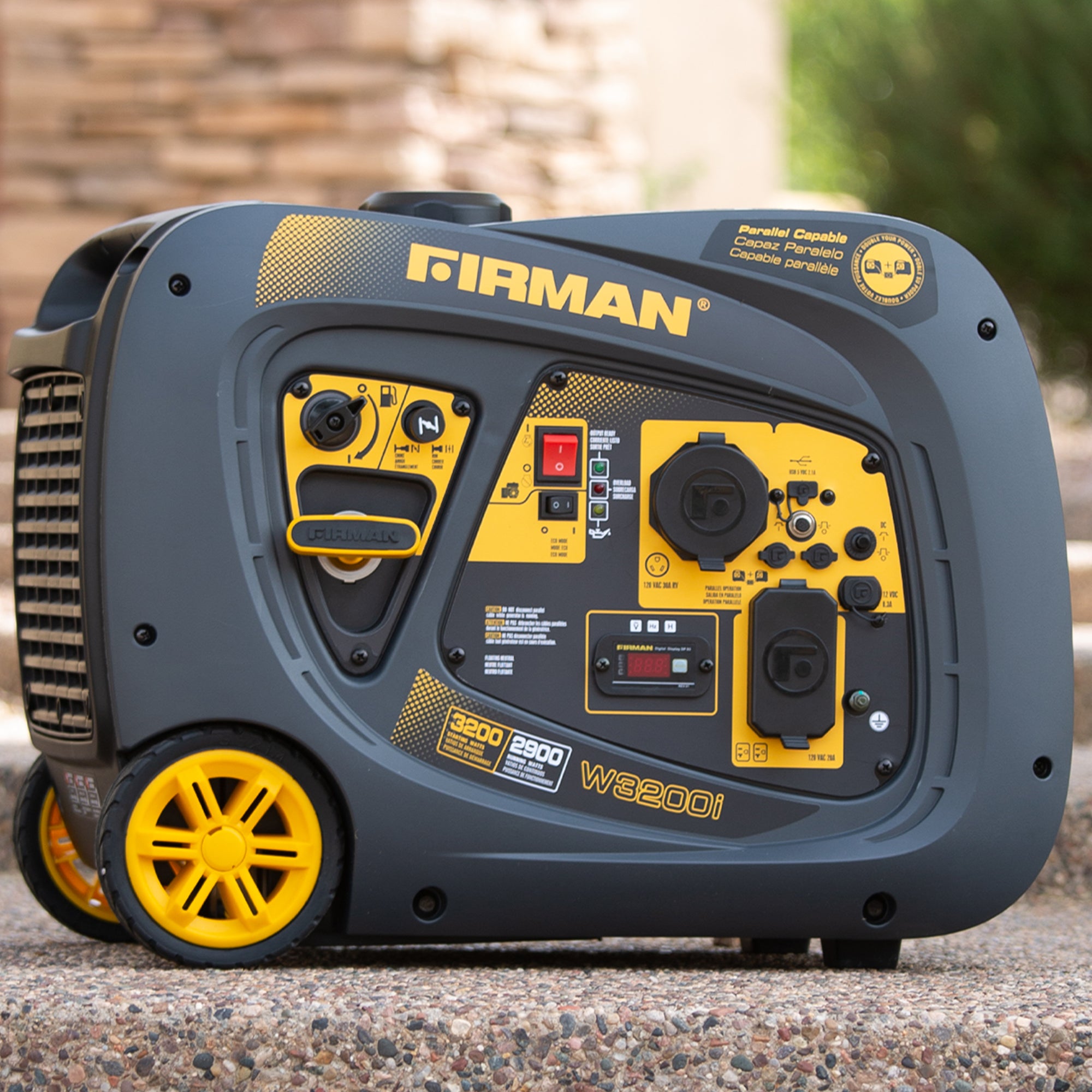 Refurbished 3200W Gas Inverter Generator with Recoil Start - Perfect for Camping, RV Trips & Emergency Power Backup