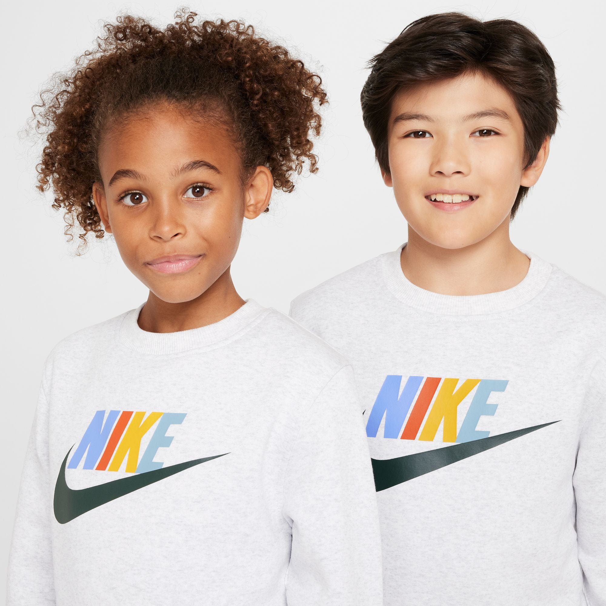 Nike Youth Club Fleece Crew Sweatshirt for Boys and Girls - Soft, Warm, and Comfortable for School, Sports, and Everyday Wear