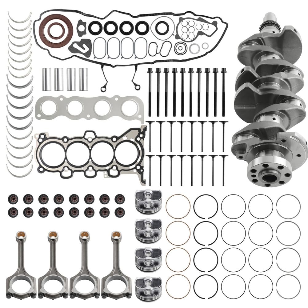 JIK Engine Rebuild Kit - Complete Crankshaft, Connecting Rods & Gasket Set for Hyundai KIA 2.0L Theta II Engine - Perfect for Engine Overhaul & Performance Restoration