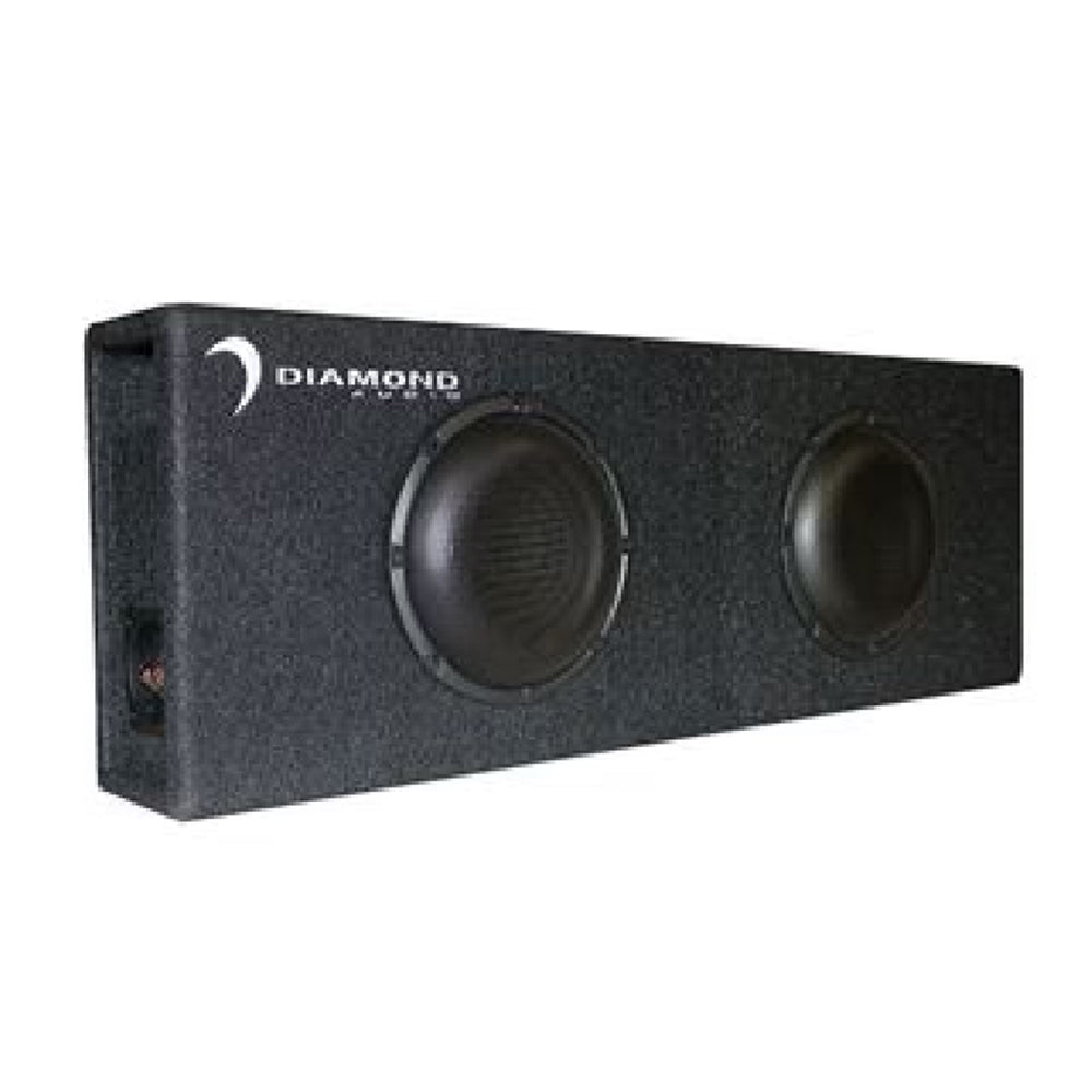 Diamond Audio DESMB10D 10 Inch 1600W Peak Power Subwoofer - 2 Ohm Vented Passive Enclosure for Car Audio & Home Theater Bass Enhancement