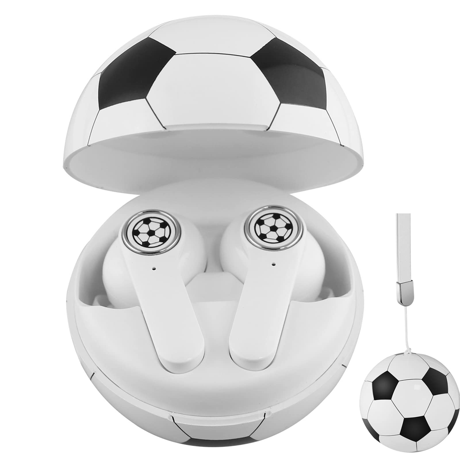 Wireless Bluetooth Earbuds with Touch Control, IPX5 Waterproof, 30H Playtime, Wireless Charging Case - Perfect for Running, Gym Workouts & Football Games
