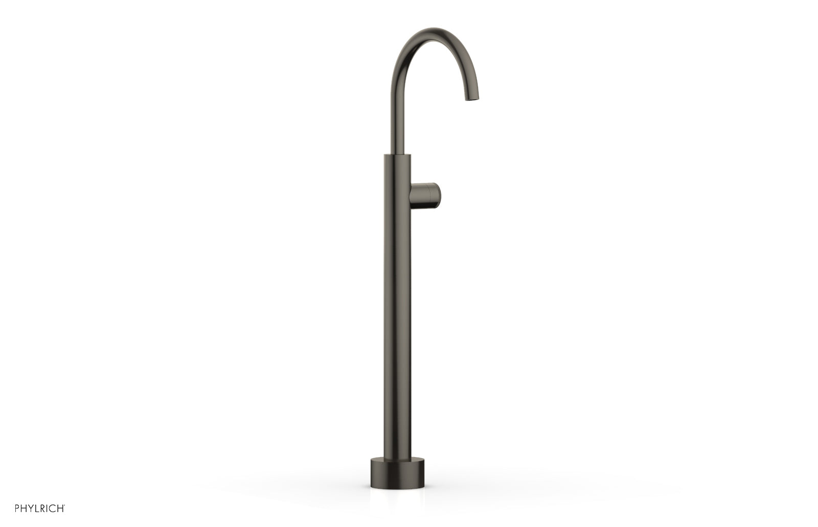 BASIC II Low Floor Mount Tub Filler with Knurled Handle - Model 230 44 04 - Perfect for Modern Bathroom Renovations and Spa-Like Shower Experiences
