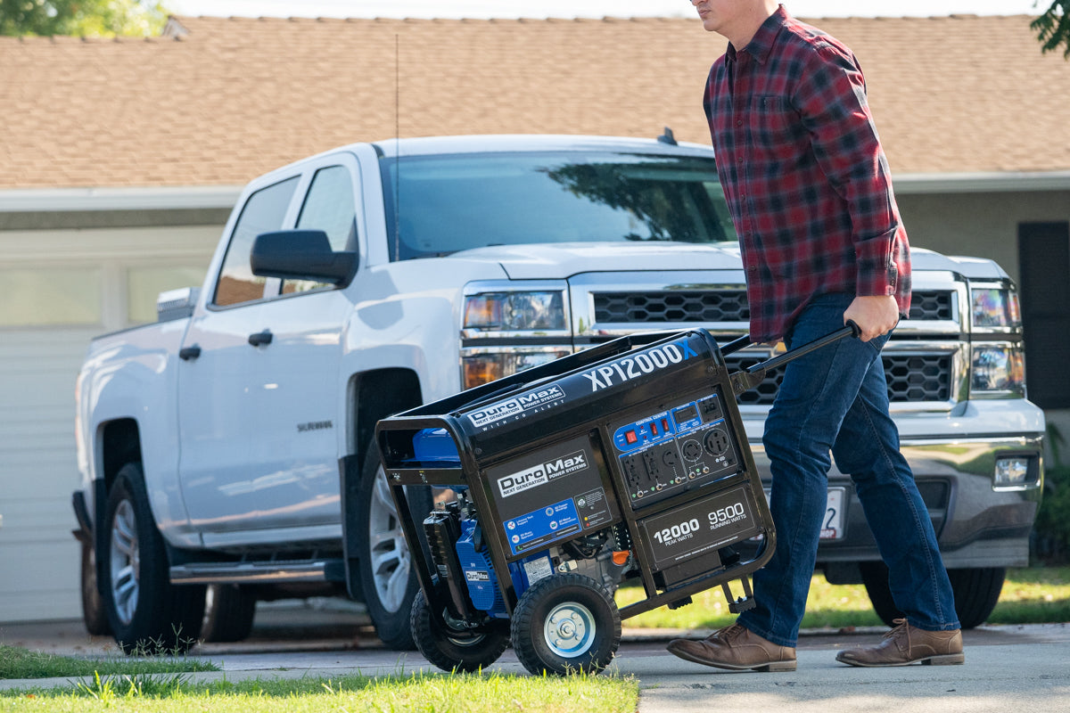 12,000 Watt Portable Gasoline Generator with CO Alert - Reliable Backup Power for Home, Camping & Emergency Use