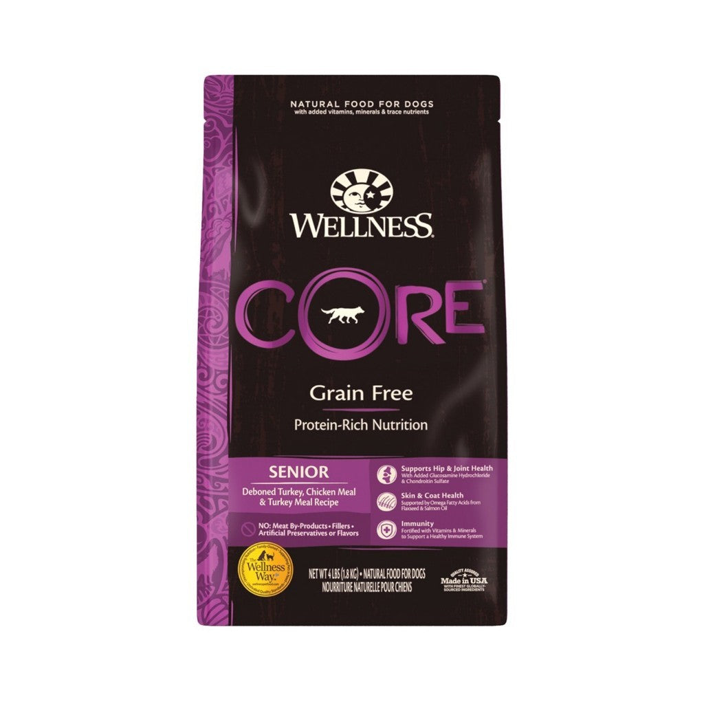 Wellness CORE Grain Free Dry Dog Food - High Protein Puppy Formula for Healthy Weight (4lb & 12lb) | Premium Nutrition for Growing Dogs - Perfect for Active Puppies & Small Breed Dogs