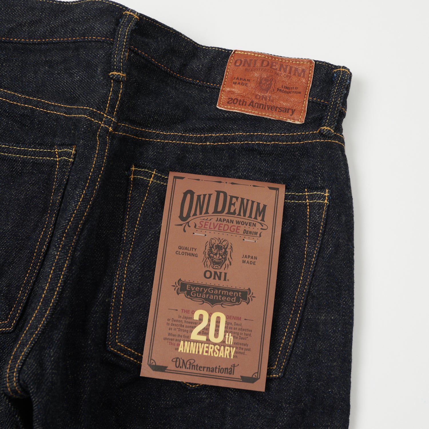 ONI 246 20th Anniversary Blue Cast Relaxed Tapered Jeans for Men - One Wash Denim Pants | Comfortable Casual Wear for Everyday Outfits & Street Style