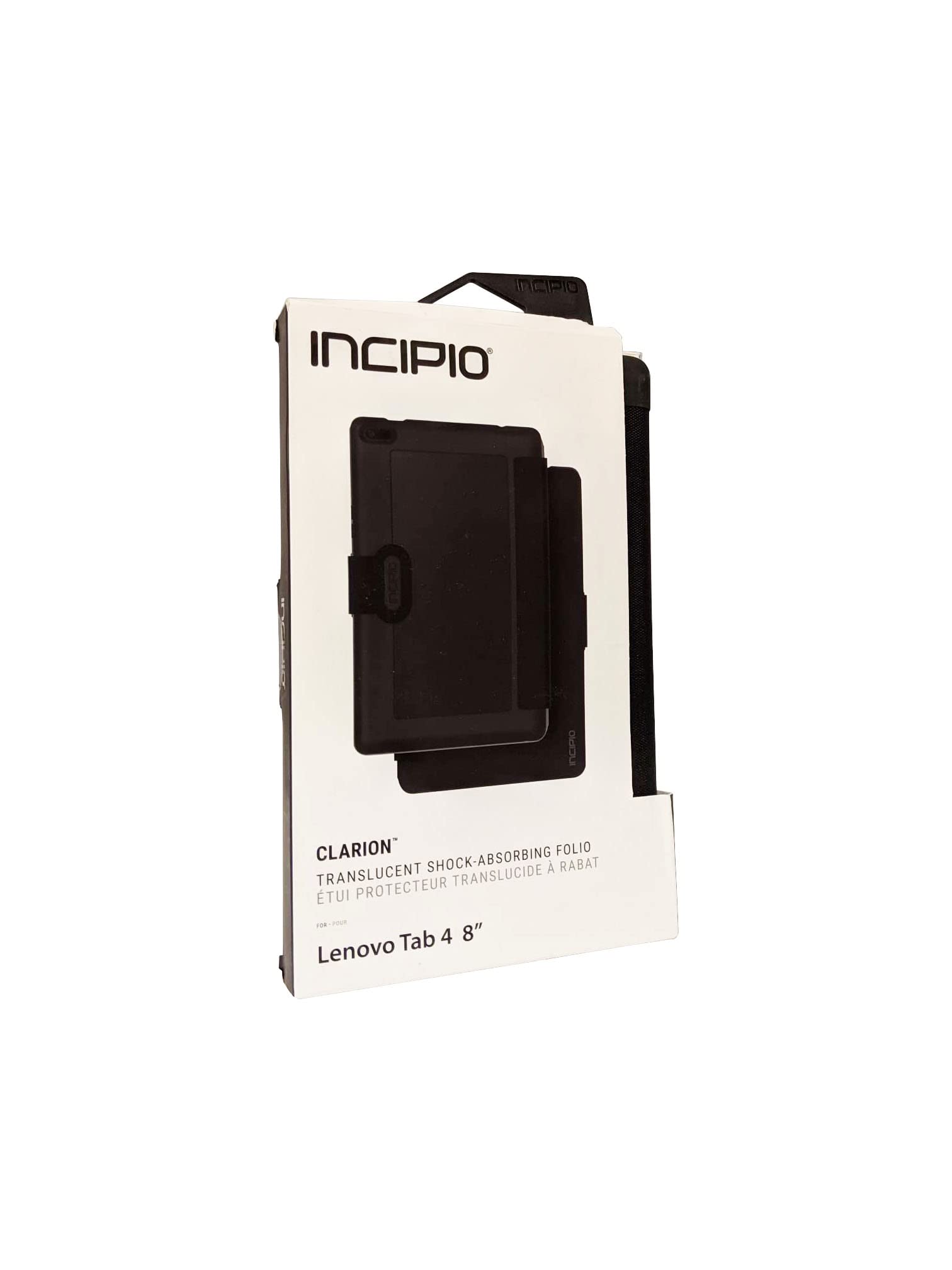 Incipio Clarion Series Protective Case for Lenovo Tab 4 8-inch Tablet - Shockproof Cover with Slim Design - Perfect for Work, Travel & Home Use - Black