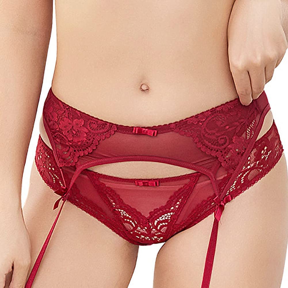 Sexy Black Lace Garter Belt for Women - Adjustable Suspender for Thigh High Stockings | Perfect for Bridal Lingerie, Date Night & Boudoir Photography