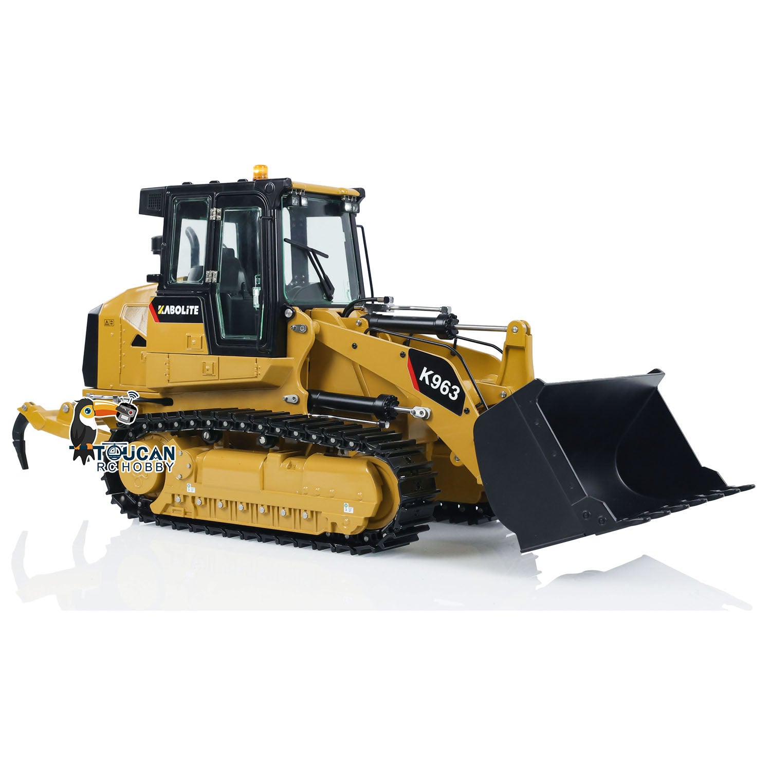 Kabolite 1/16 Scale Hydraulic RC Loader K963 - 2.4GHz Remote Control Construction Vehicle with Battery & LED Lights | Fast Free Shipping | Perfect for Construction Simulation, Kids Play & RC Hobbyists