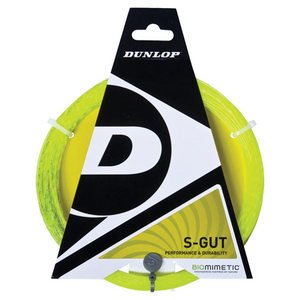 Dunlop Sports S Gut Tennis String Set - Premium Synthetic Gut Strings for Tennis Rackets | Perfect for Recreational & Competitive Play