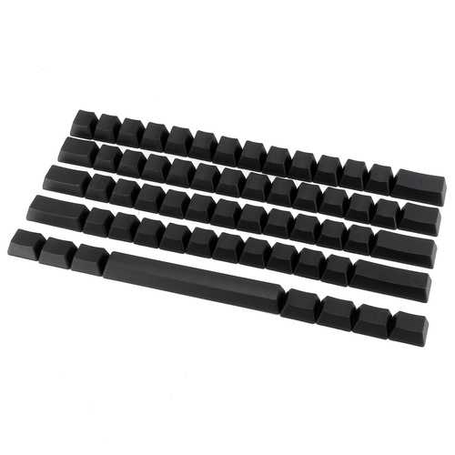 High-Quality Blank Thick PBT 61-Key ANSI Keycaps for MX Switches - Durable Mechanical Keyboard Keycaps for Typing, Gaming & Office Work